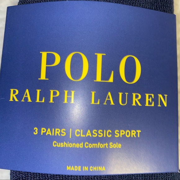 Polo Ralph Lauren three pack ankle socks - Picture 4 of 4